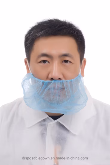 Capa descartável para barba em não tecido com elástico